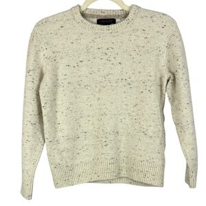 LACHLAN British Inspired Merino Wool Blend Donegal Fleck Sweater - Medium